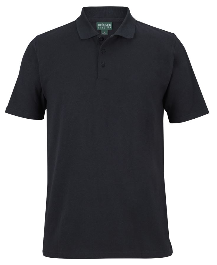 C of C Cotton Short Sleeve Stretch Polo