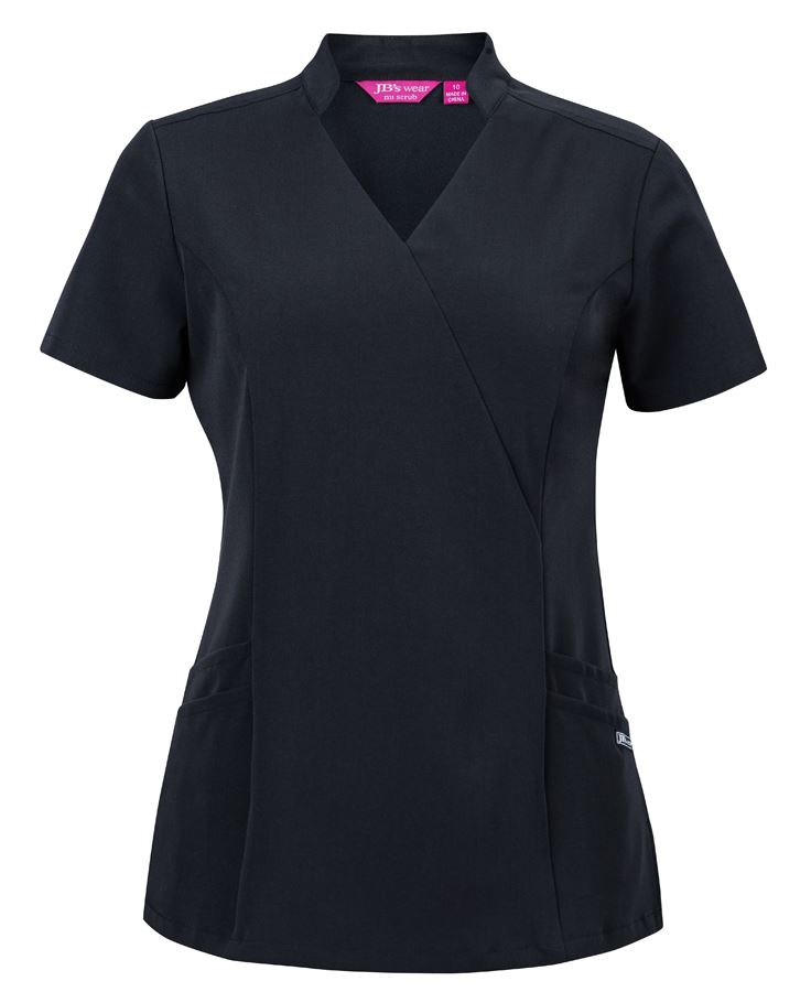 JB's Ladies NU Mandarin Collar Scrub Top