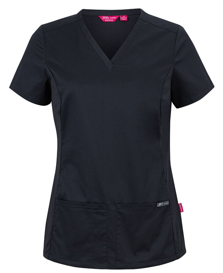 JB's Ladies Premium Stretch Panel Scrub Top
