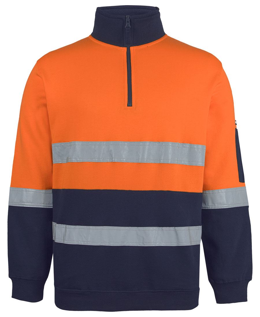 JB's Hi-Vis 310 (D+N) Cotton 1/2 Zip Fleece