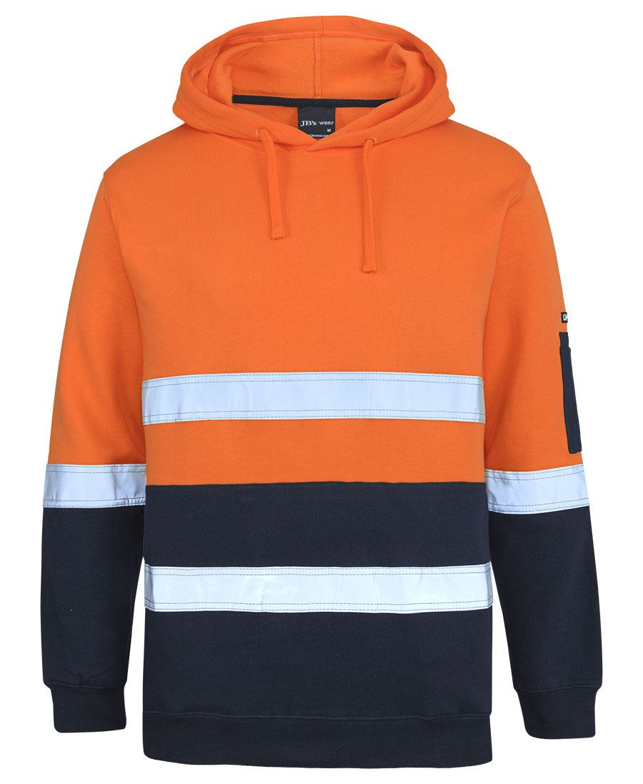 JB's Hi-Vis D+N 310 Cotton Pullover Fleece Hoodie
