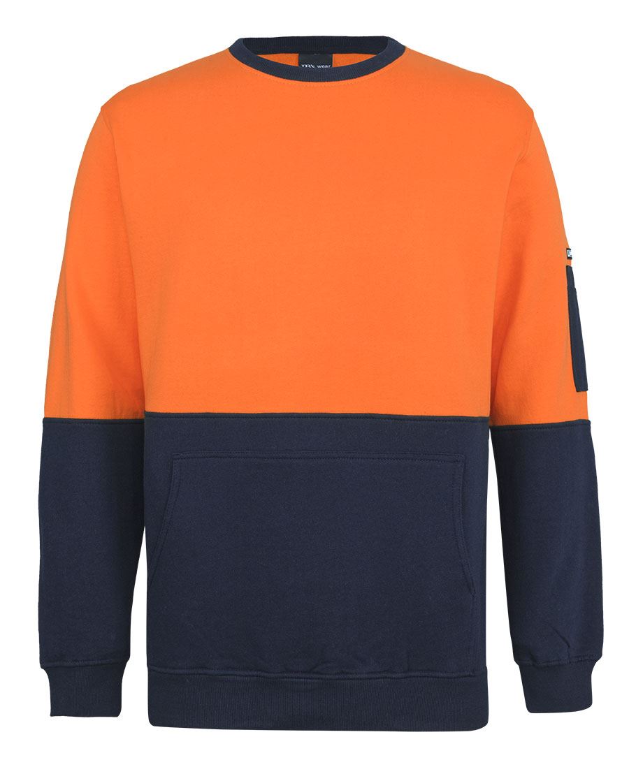 JB's Hi-Vis 310 Cotton Crew Neck Fleece