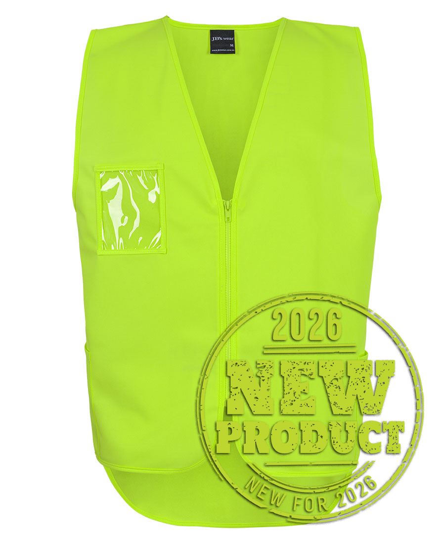 JB's Hi-Vis Zip Drop Tail Safety Vest