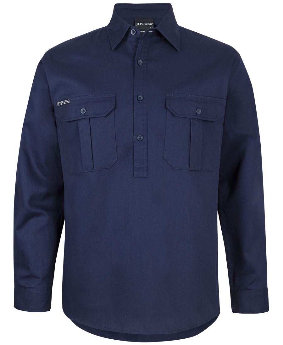 JB's Close Front Long Sleeve Work Shirt