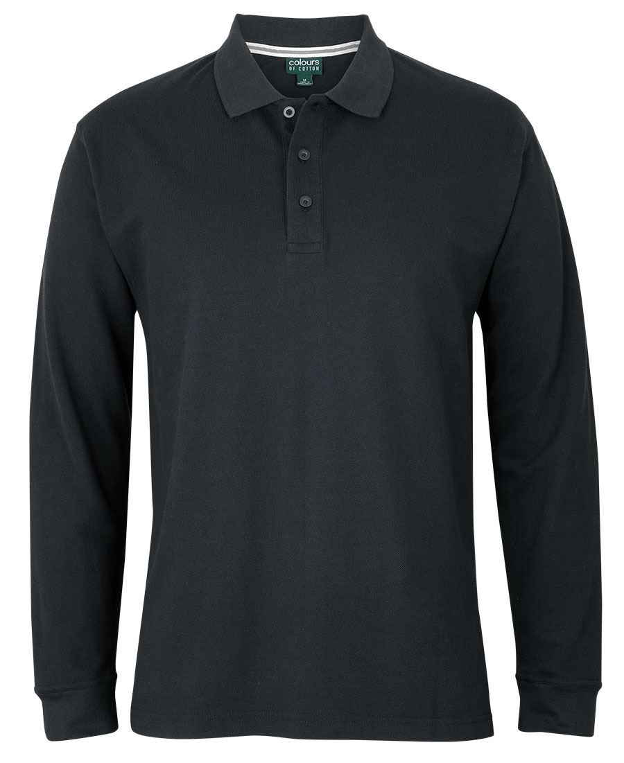 C of C Long Sleeve Pique Polo