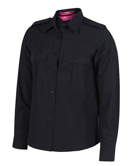 Ladies Epaulette Shirt L/S