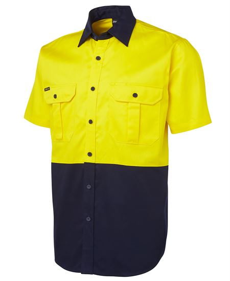 JB's Hi Vis S/S 190G Work Shirt