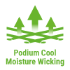Text - Podium Polo Shirt Cool Poly Piping Long Sleeve